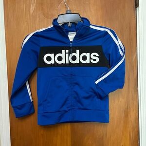 🆕 Adidas‎ Kids long sleeve Blue Track Jacket.  NWOT